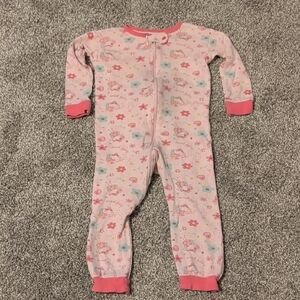 Gerber Pink Floral Kids Footie